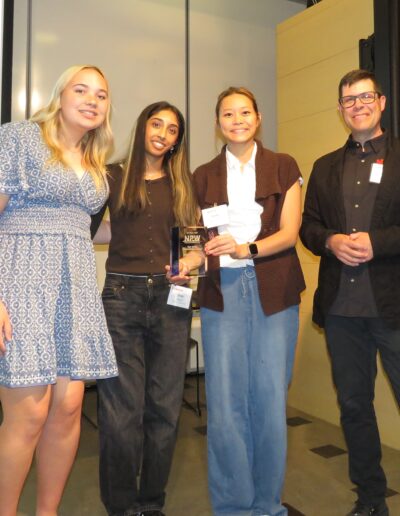High School Sweepstakes second place winner - Omaha Marian - with UNL's Adam Wagler