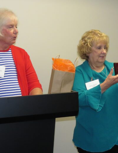 COA announcement - Sherry Thompson with Mark Jane Skala, presenter