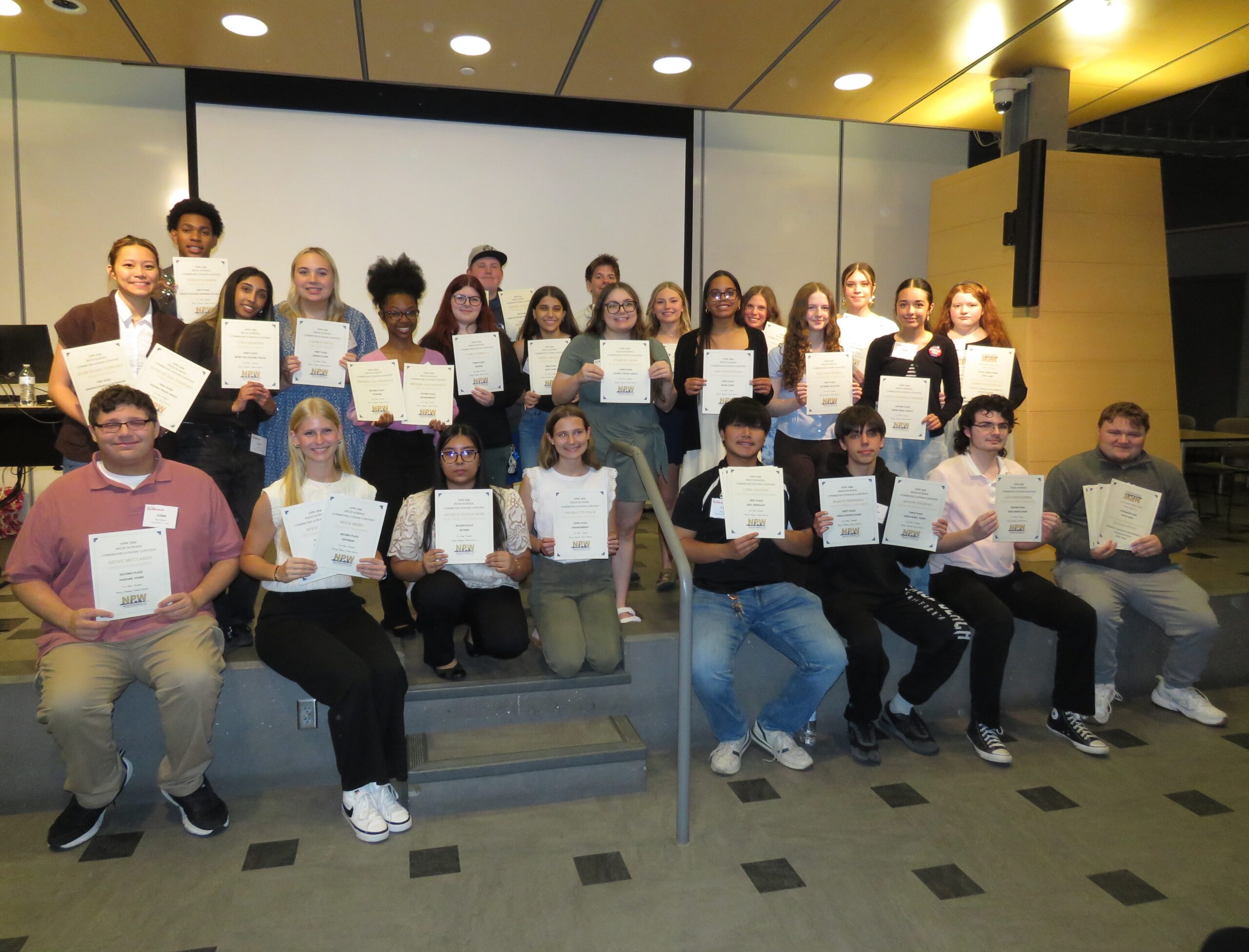 High School Students at NPW Awards